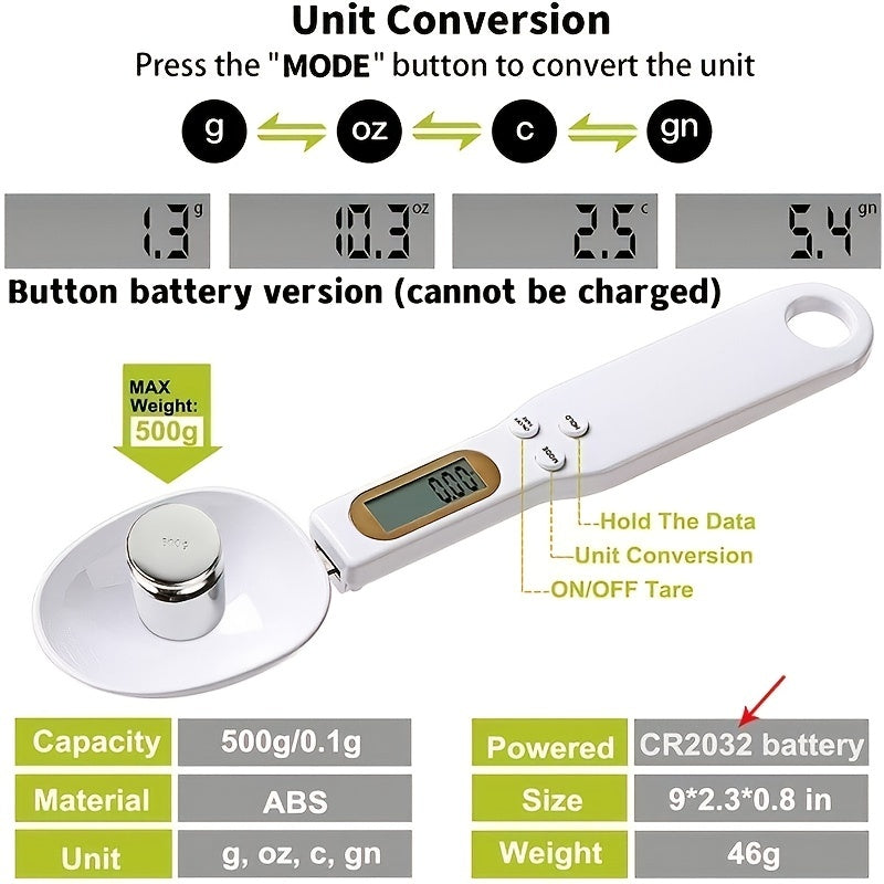 AccuMeasure Digital Kitchen Scale Spoon