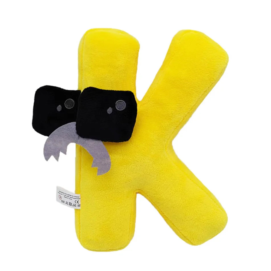 Alphabet Lore Plush Toys Anime Doll Kawaii 26 English Letters Stuffed Toys Kids Enlightenment Montessori Plush Toy Doll Gifts